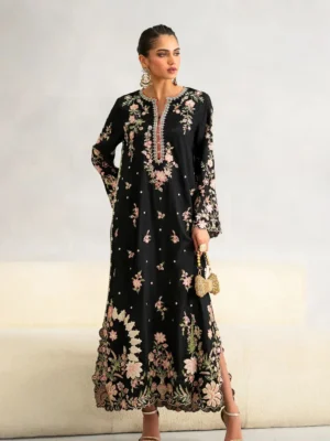 Ethnc Cotton Silk Embroidered Kaftan 2 Piece – Stitched