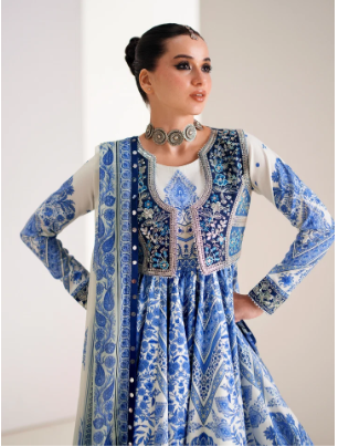 Amour by Bin Ilyas Unstitched Embroidered Lawn 3 Piece Suit