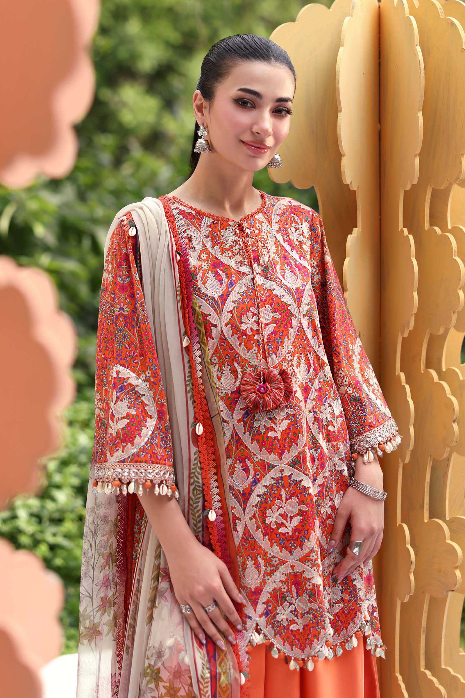 3 Piece Unstitched Embroidered Lawn Suit