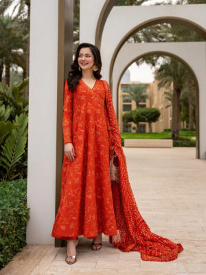 Faiza Saqlain AYA Embroidered Luxury Lawn Unstitched 3Pc Suit