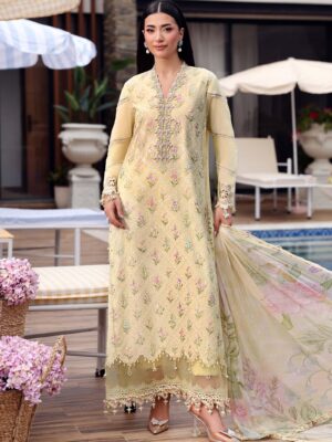 Maria B Lawn Digital Print 3 Piece Dress