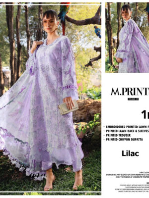 Maria B Butterfly Purple Full Printed Lawn Summer’26 Embroidered 3Piece Unstitched