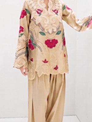 2pcs Silk Rose Gold Laser Nadia Farooqi