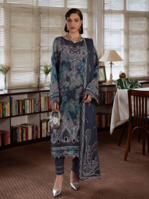 NUREH Maya Embroidered Swiss Lawn Unstitched 3Pc Suit