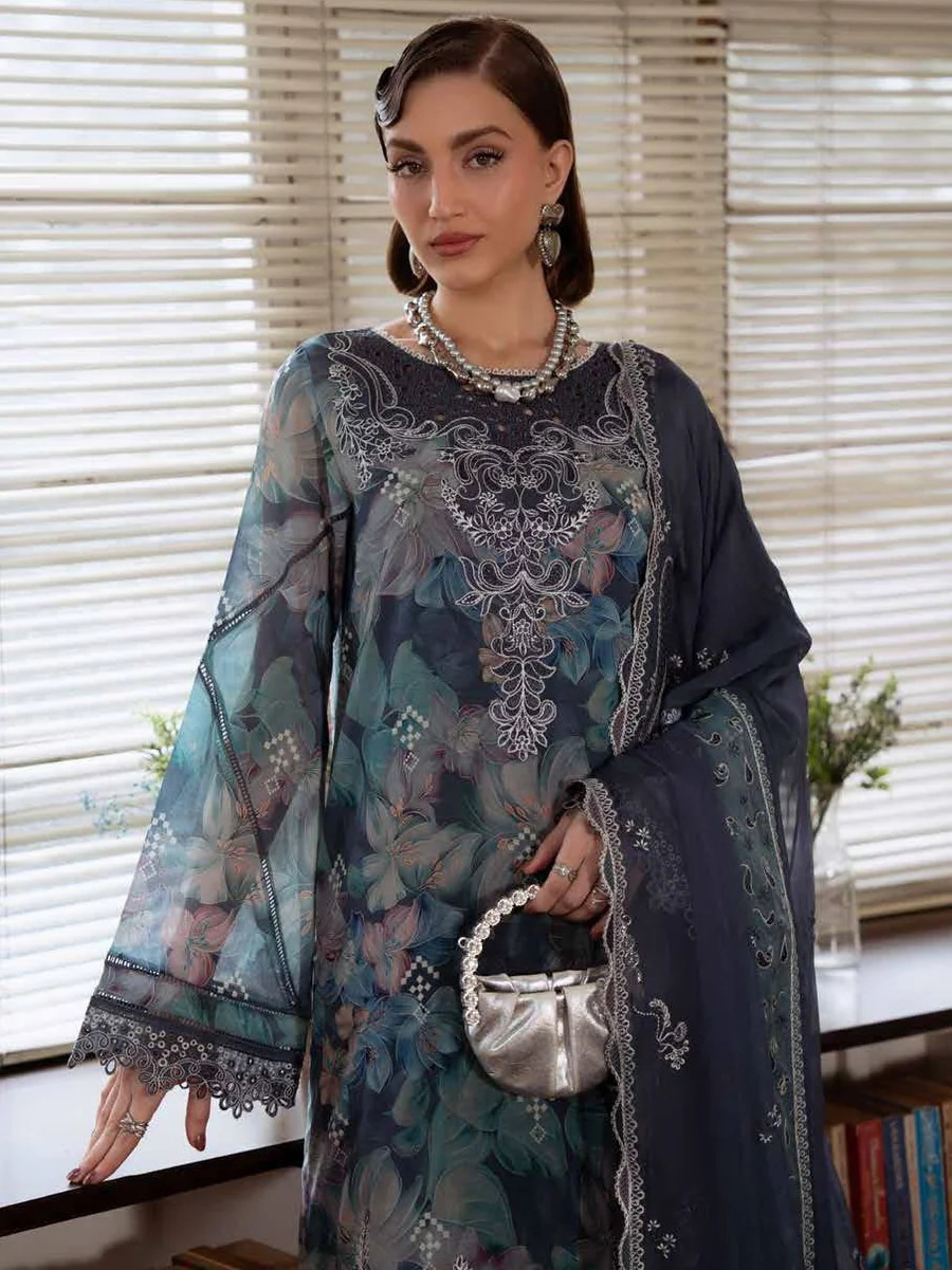 NUREH Maya Embroidered Swiss Lawn Unstitched 3Pc Suit