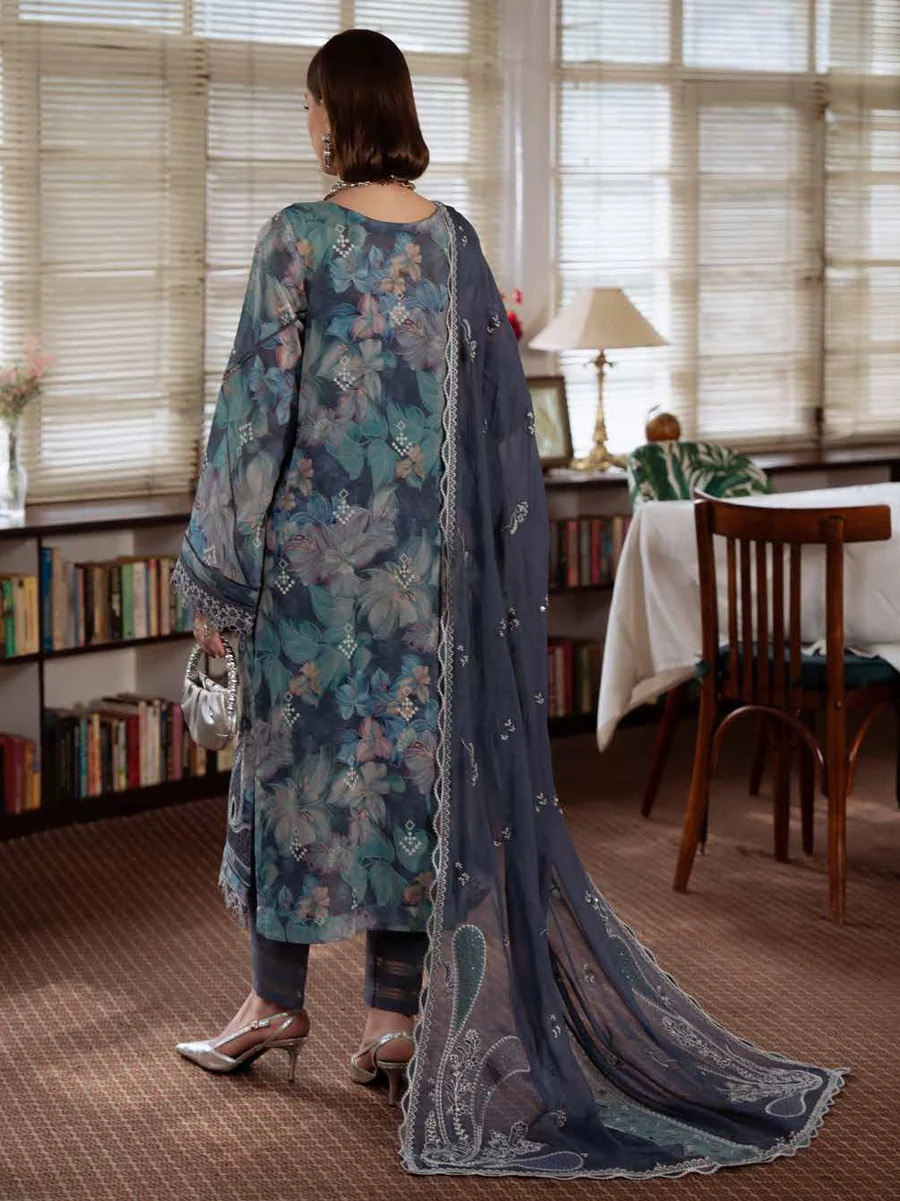 NUREH Maya Embroidered Swiss Lawn Unstitched 3Pc Suit